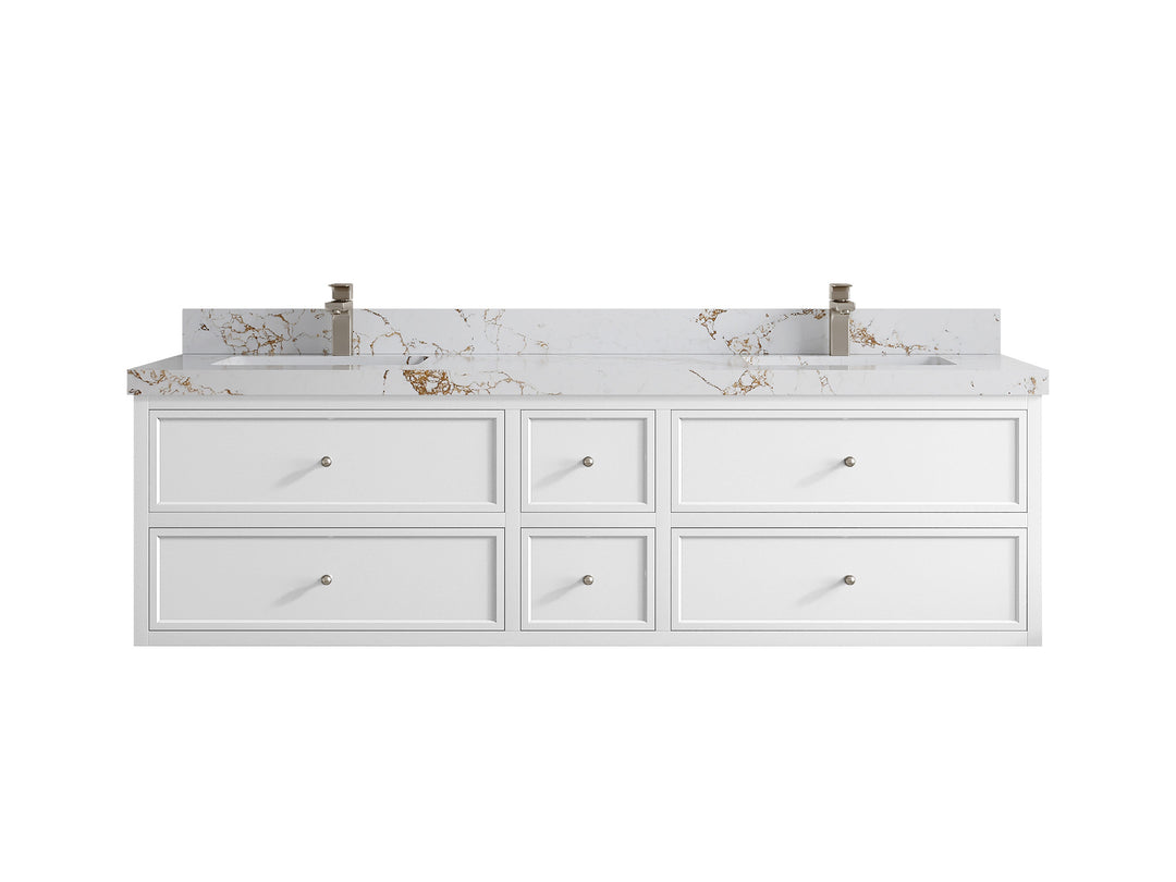 Roswell Floating 72 in. W x 22 in. D Double Sink Bathroom Vanity