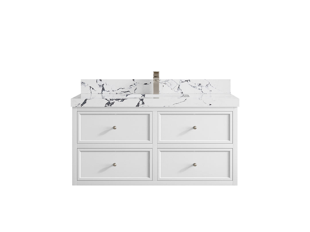 Roswell Floating 42 in. W x 22 in. D Single Sink Bathroom Vanity