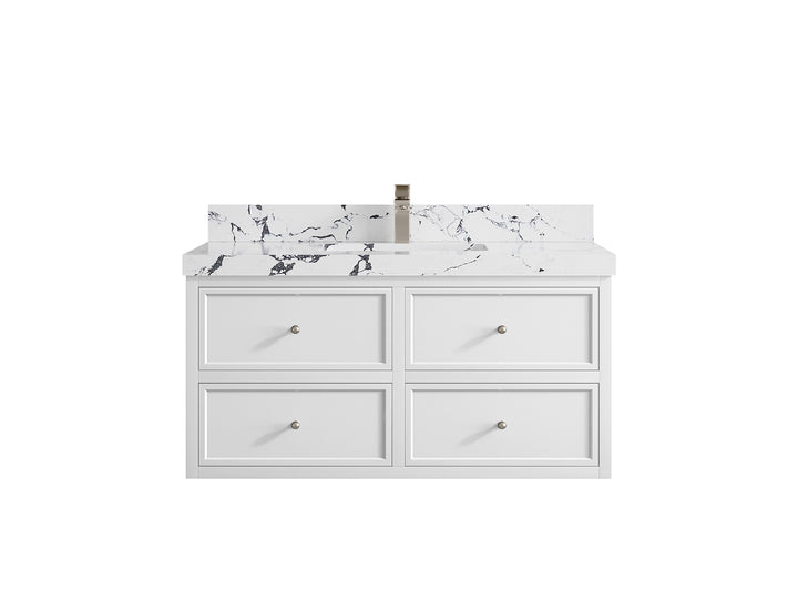 Roswell Floating 42 in. W x 22 in. D Single Sink Bathroom Vanity - photo 41