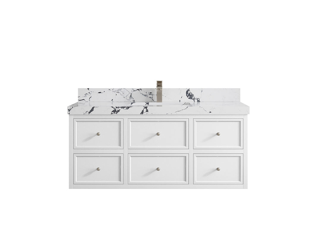 Roswell Floating 48 in. W x 22 in. D Single Sink Bathroom Vanity