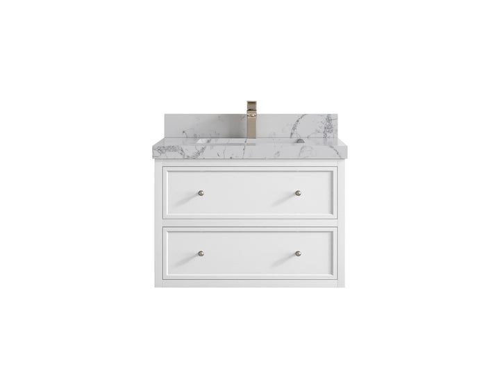 Roswell Floating 30 in. W x 22 in. D Single Sink Bathroom Vanity - photo 43