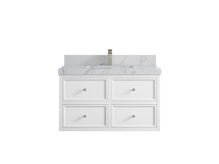 Roswell Floating 36 in. W x 22 in. D Center Sink Bathroom Vanity - photo 43