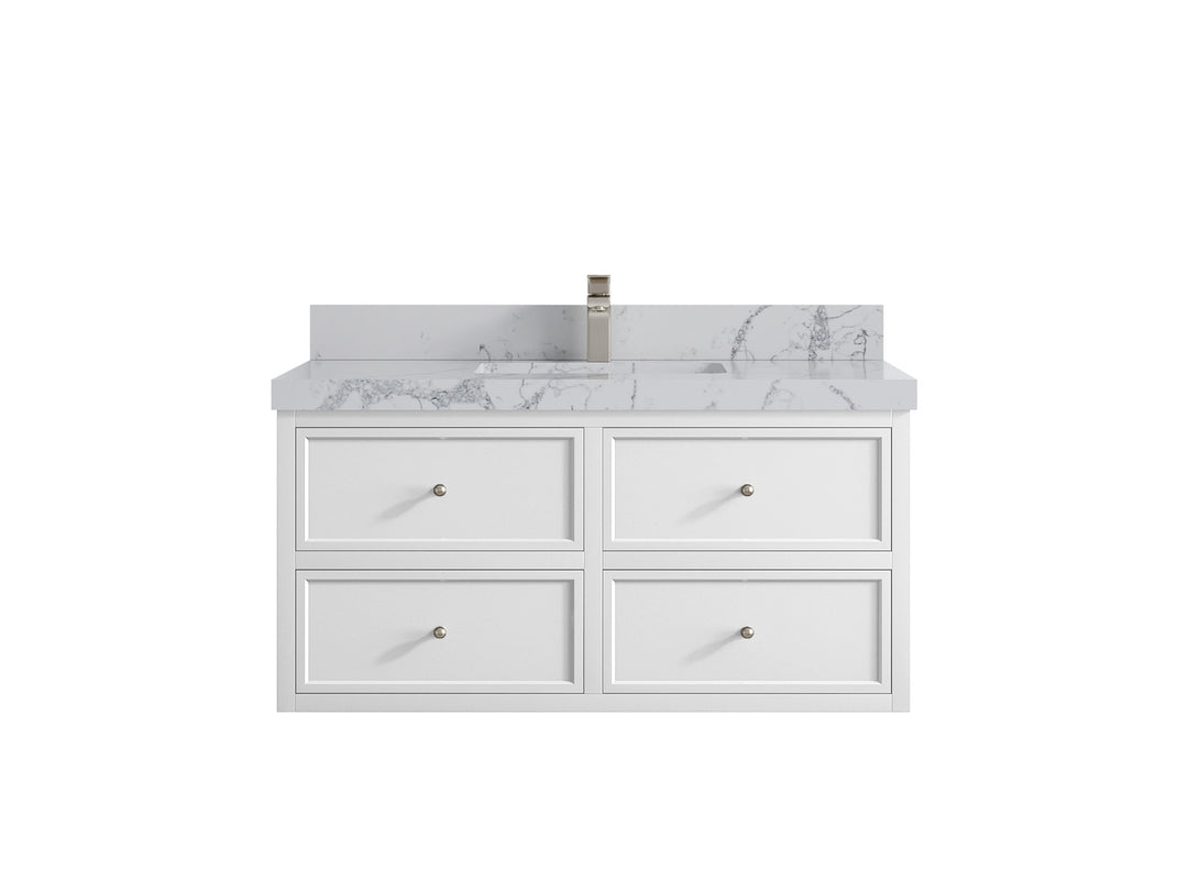 Roswell Floating 42 in. W x 22 in. D Single Sink Bathroom Vanity