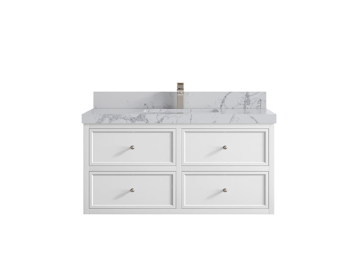Roswell Floating 42 in. W x 22 in. D Single Sink Bathroom Vanity - photo 43