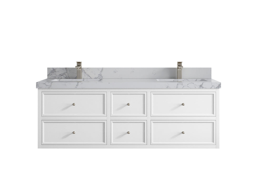 Roswell Floating 60 in. W x 22 in. D Double Sink Bathroom Vanity