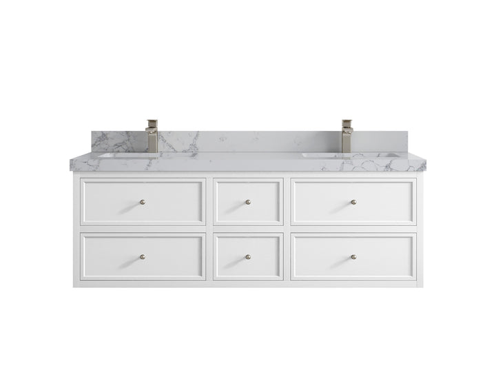 Roswell Floating 60 in. W x 22 in. D Double Sink Bathroom Vanity - photo 43