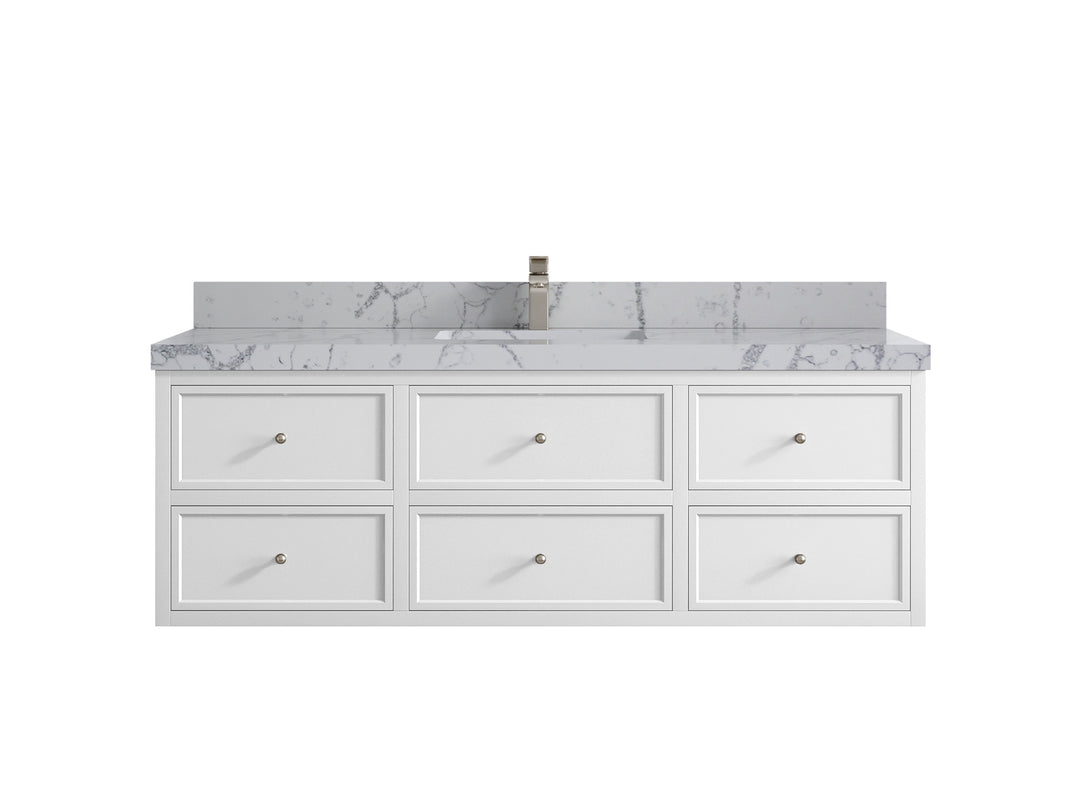 Roswell Floating 60 in. W x 22 in. D Single Sink Bathroom Vanity
