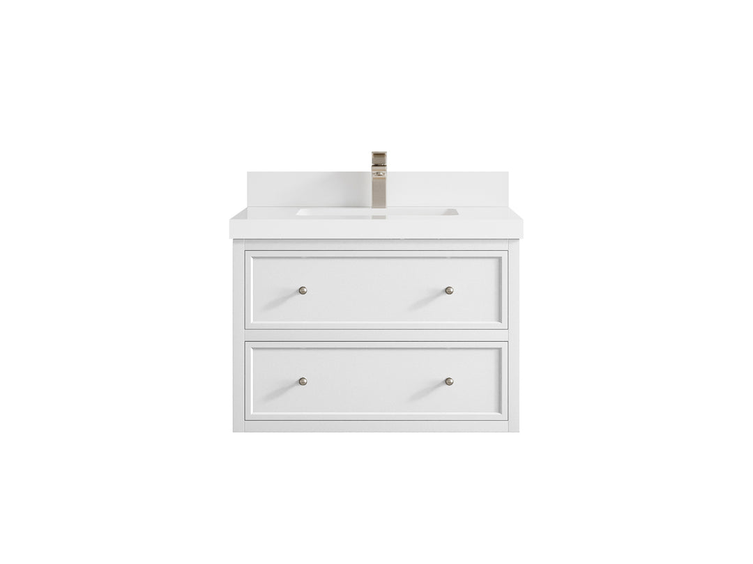 Roswell Floating 30 in. W x 22 in. D Single Sink Bathroom Vanity