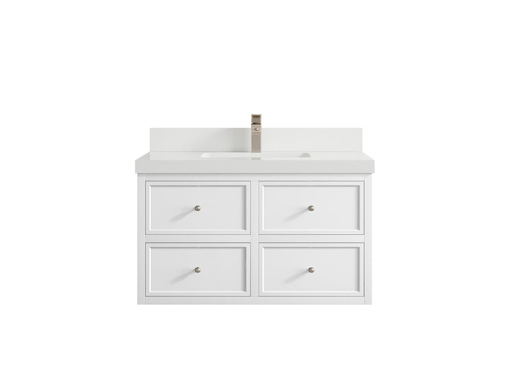 Roswell Floating 36 in. W x 22 in. D Center Sink Bathroom Vanity - photo 45