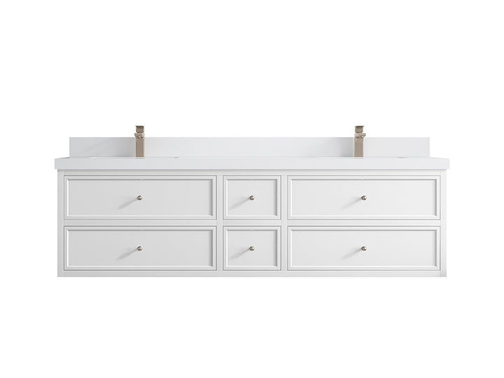 Roswell Floating 72 in. W x 22 in. D Double Sink Bathroom Vanity - photo 45