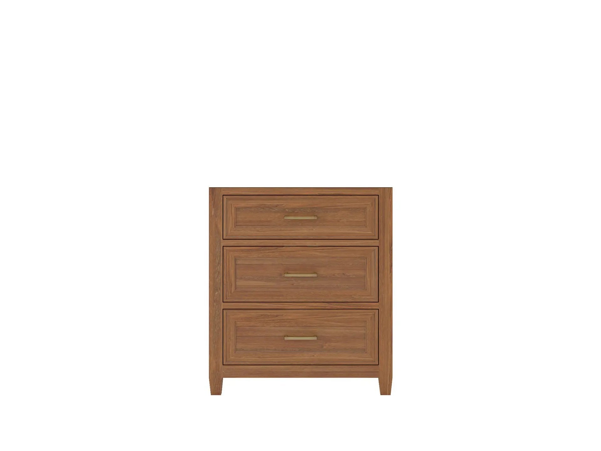 Santa Monica Teak 30 in. W x 22 in. D Single Sink Bathroom Vanity in Dark Natural with Countertop - Cabinet Only