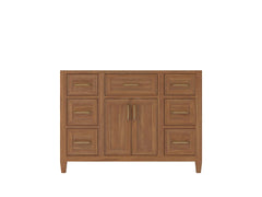 Santa Monica Teak Wood 48 in. W x 22 in. D Single Sink Bathroom Vanity - photo 6