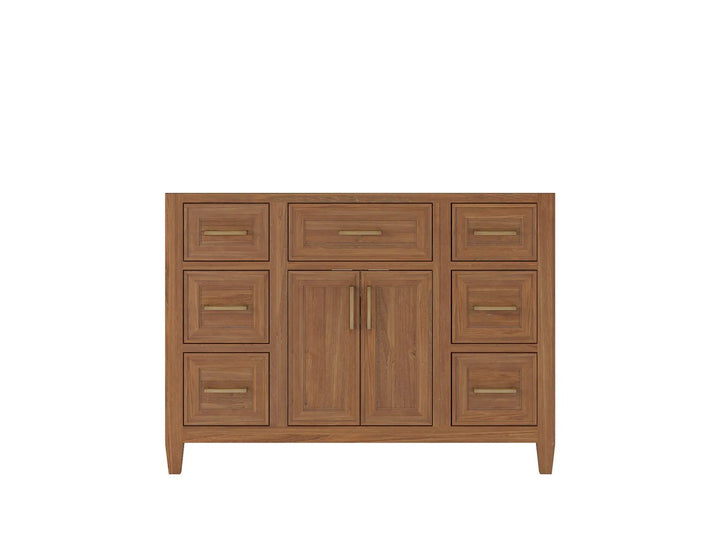 Santa Monica Teak Wood 48 in. W x 22 in. D Single Sink Bathroom Vanity - photo 6