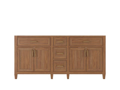 Santa Monica Teak Wood 72 in. W x 22 in. D Double Sink Bathroom Vanity - photo 6