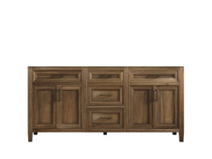 Santa Monica Teak Wood 72 in. W x 22 in. D Double Sink Bathroom Vanity - photo 6