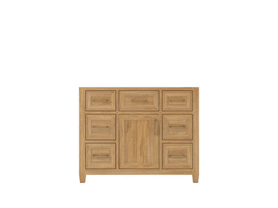 Santa Monica Teak Wood 42 in. W x 22 in. D Single Sink Bathroom Vanity
