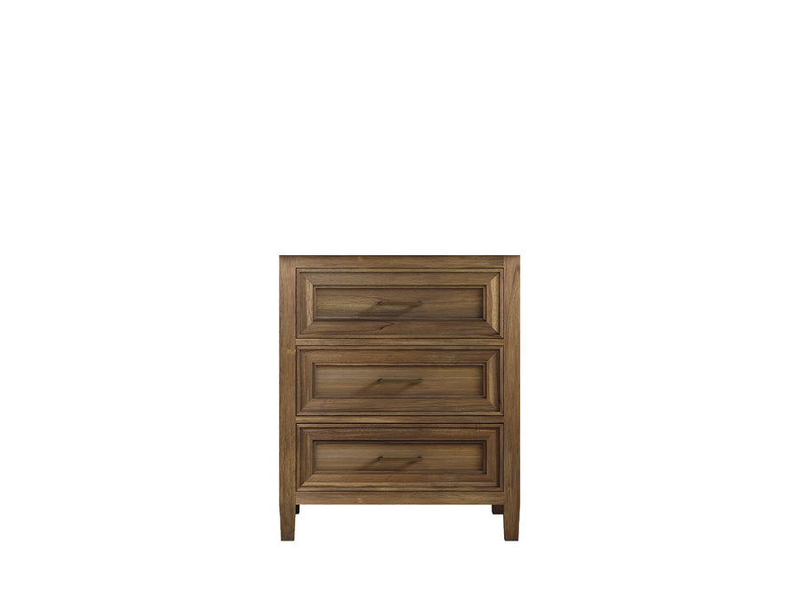 Santa Monica Teak Wood 30 in. W x 22 in. D Single Sink Vanity Cabinet