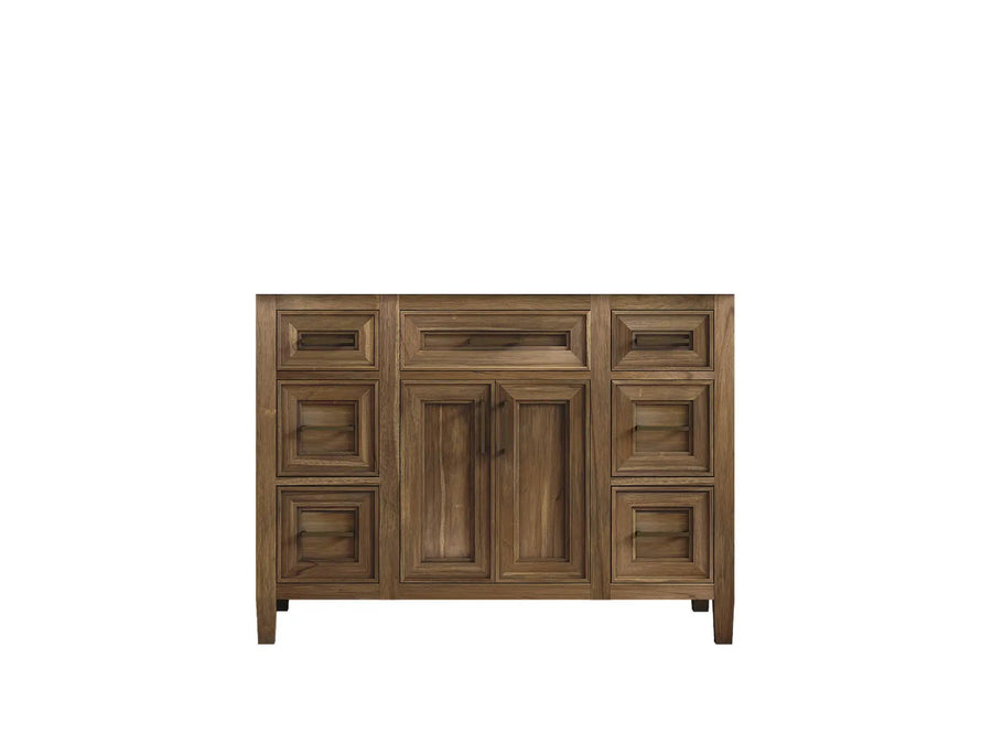 Santa Monica Teak Wood 48 in. W x 22 in. D Single Sink Vanity Cabinet