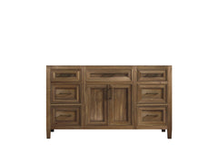 Santa Monica Teak Wood 60 in. W x 22 in. D Single Sink Bathroom Vanity - photo 6