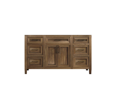 Santa Monica Teak Wood 60 in. W x 22 in. D Single Sink Bathroom Vanity