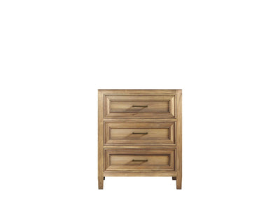 Santa Monica Teak 30 in. W x 22 in. D Single Sink Bathroom Vanity in Whitewashed with Countertop - Cabinet Only