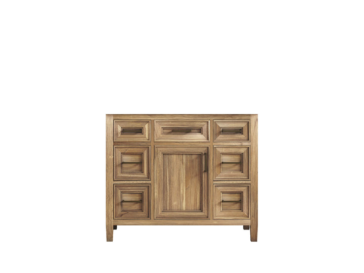 Santa Monica Teak Wood 42 in. W x 22 in. D Single Sink Bathroom Vanity - photo 6