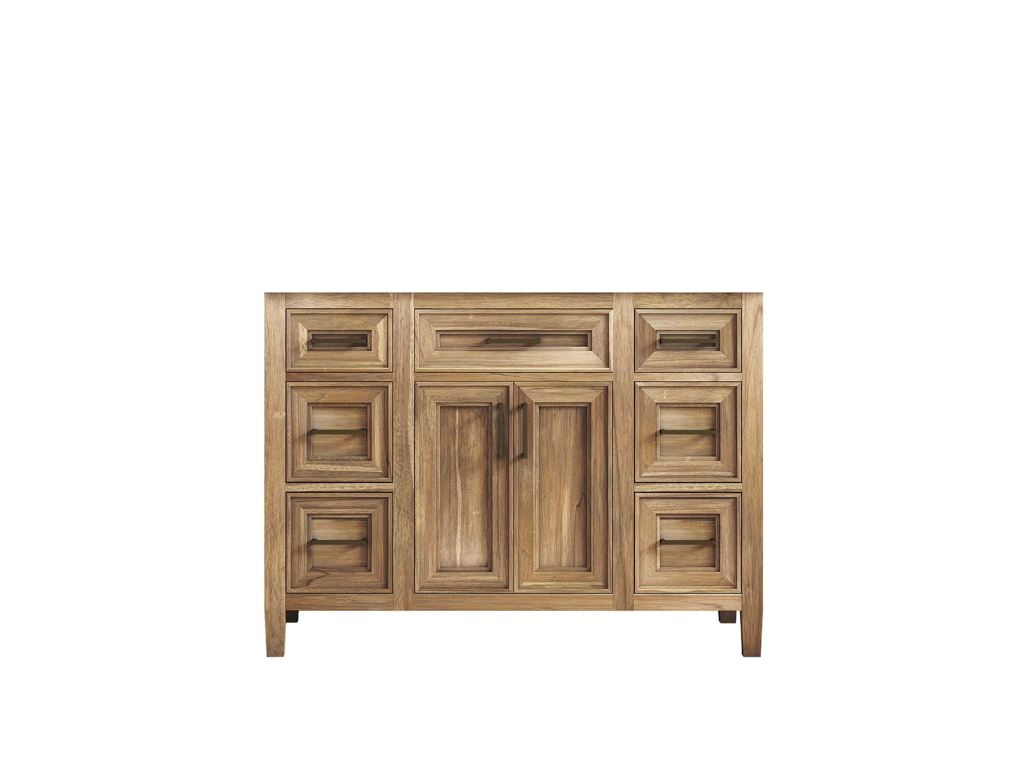 Santa Monica Teak Wood 48 in. W x 22 in. D Single Sink Bathroom Vanity