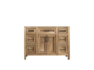 Santa Monica Teak Wood 48 in. W x 22 in. D Single Sink Bathroom Vanity