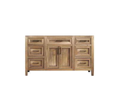 Santa Monica Teak Wood 60 in. W x 22 in. D Single Sink Bathroom Vanity