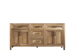 Santa Monica Teak Wood 72 in. W x 22 in. D Double Sink Bathroom Vanity - photo 6