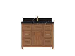 Santa Monica Teak Wood 42 in. W x 22 in. D Single Sink Bathroom Vanity - photo 7