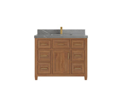 Santa Monica Teak Wood 42 in. W x 22 in. D Single Sink Bathroom Vanity - photo 23