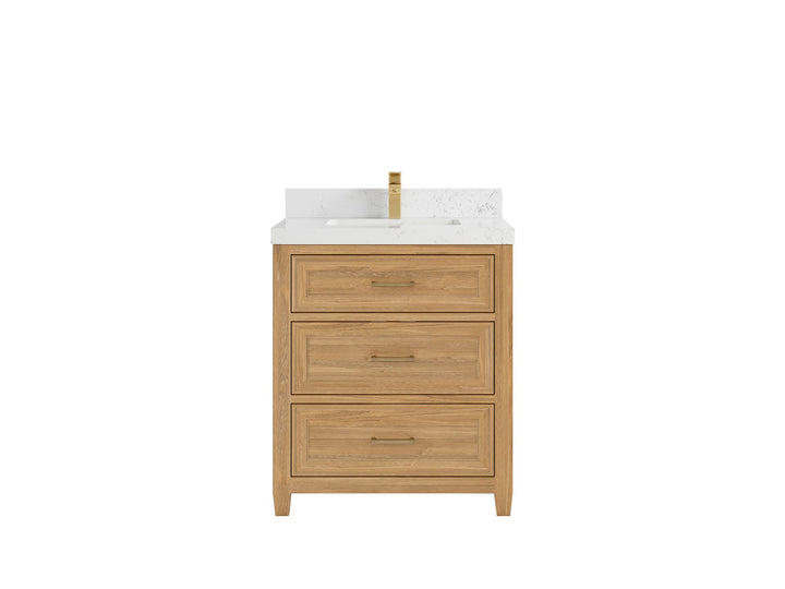 Santa Monica Teak Wood 30 in. W x 22 in. D Single Sink Bathroom Vanity - photo 21