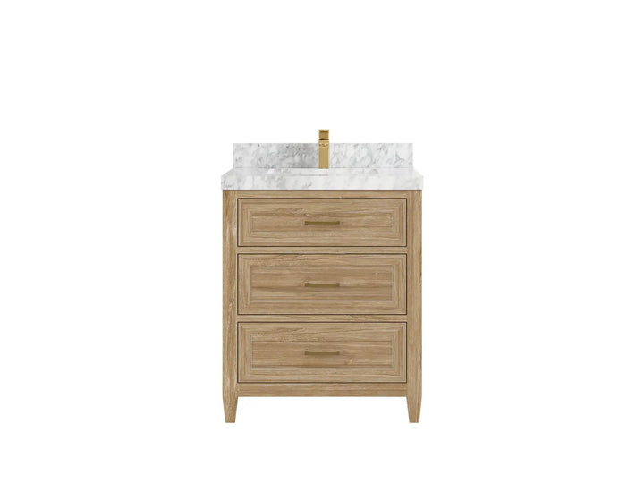 Santa Monica Teak Wood 30 in. W x 22 in. D Single Sink Bathroom Vanity - photo 15