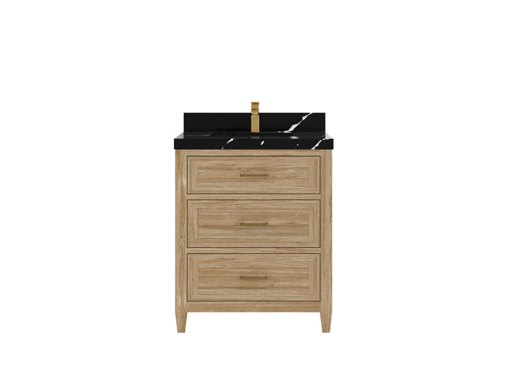 Santa Monica Teak Wood 30 in. W x 22 in. D Single Sink Bathroom Vanity - photo 12