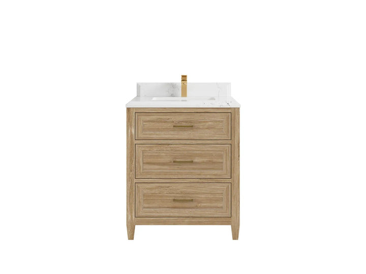 Santa Monica Teak Wood 30 in. W x 22 in. D Single Sink Bathroom Vanity - photo 19