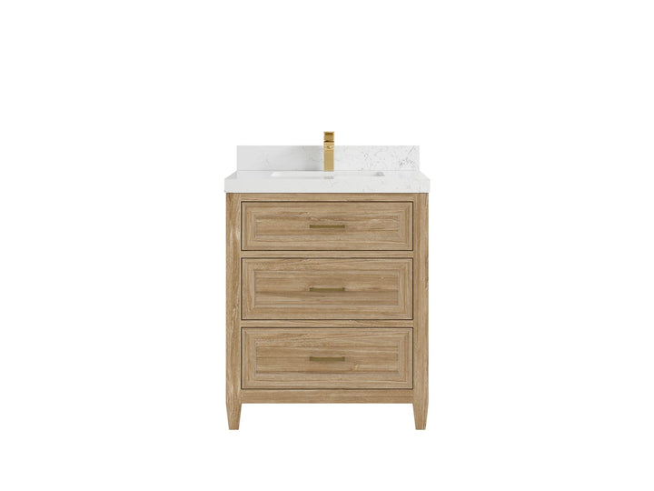 Santa Monica Teak Wood 30 in. W x 22 in. D Single Sink Bathroom Vanity - photo 21