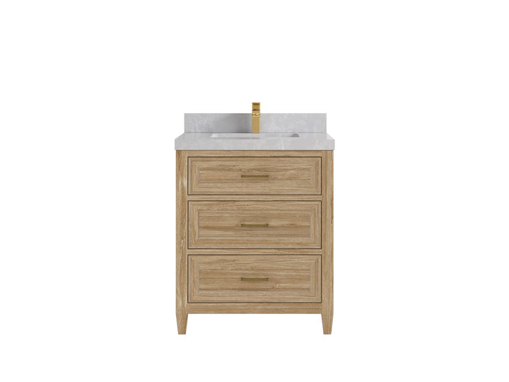Santa Monica Teak Wood 30 in. W x 22 in. D Single Sink Bathroom Vanity - photo 22