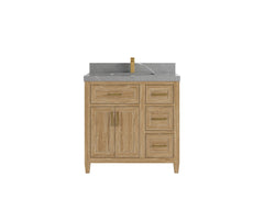 Santa Monica Teak Wood 36 in. W x 22 in. D Single Sink Bathroom Vanity - photo 22