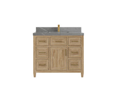 Santa Monica Teak Wood 42 in. W x 22 in. D Single Sink Bathroom Vanity - photo 23