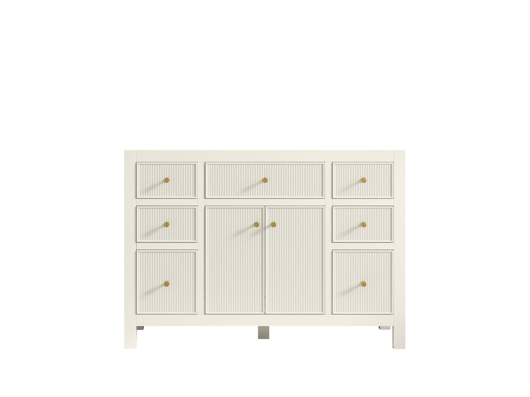 Sonoma 48 in. W x 22 in. D Single Sink Bathroom Vanity in Alabaster with countertop - Cabinet Only