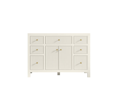Sonoma 48 in. W x 22 in. D Single Sink Bathroom Vanity in Alabaster with countertop - Cabinet Only