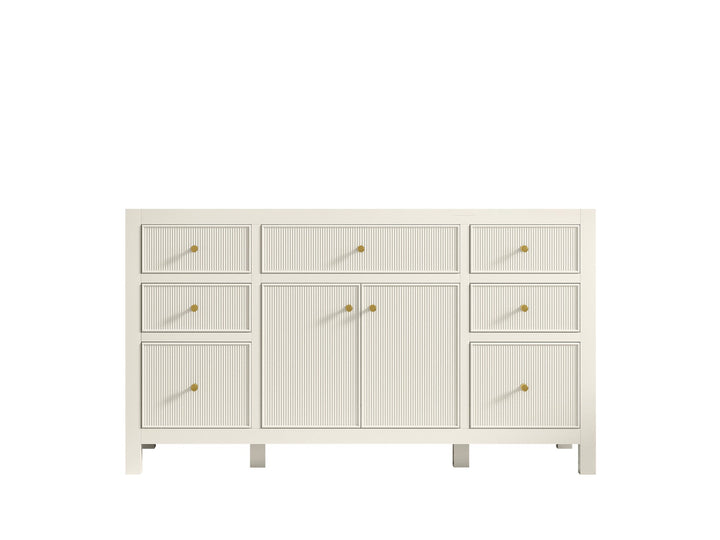 Sonoma 60 in W x 22 in D Free Standing Reeded Single Sink Bathroom Vanity - photo 7