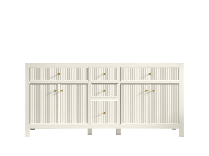 Sonoma 72 in W x 22 in D Free Standing Reeded Double Sink Bathroom Vanity - photo 7