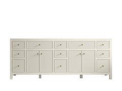 Sonoma 84 in W x 22 in D Free Standing Reeded Double Sink Bathroom Vanity - photo 7