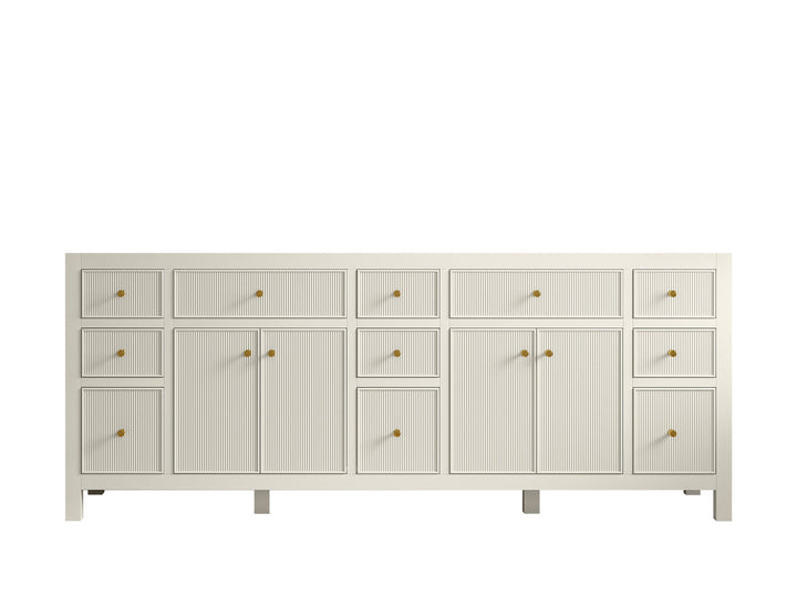 Sonoma 84 in W x 22 in D Free Standing Reeded Double Sink Bathroom Vanity - photo 7