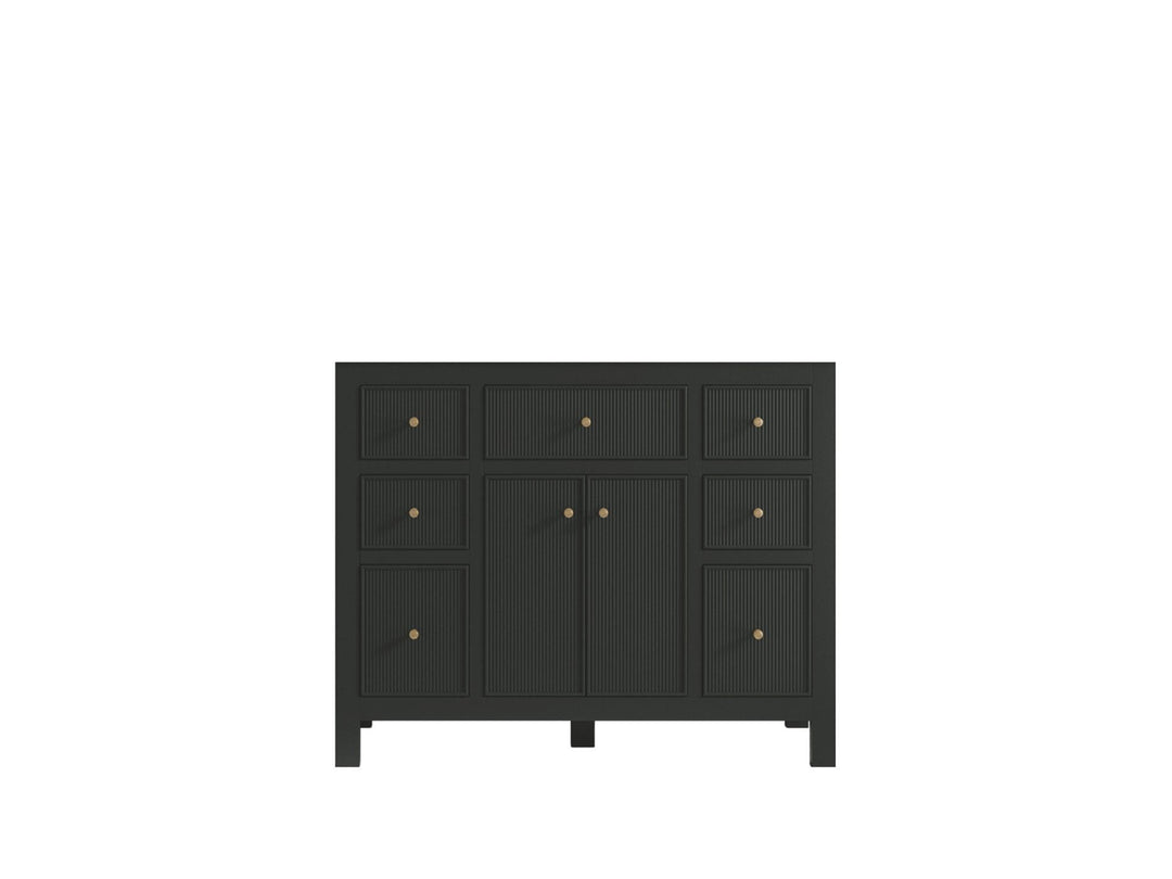 Sonoma 42 in. W x 22 in. D Single Sink Bathroom Vanity in Black Top with countertop - Cabinet Only