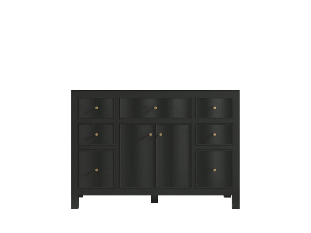 Sonoma 48 in. W x 22 in. D Single Sink Bathroom Vanity in Black Top with countertop - Cabinet Only