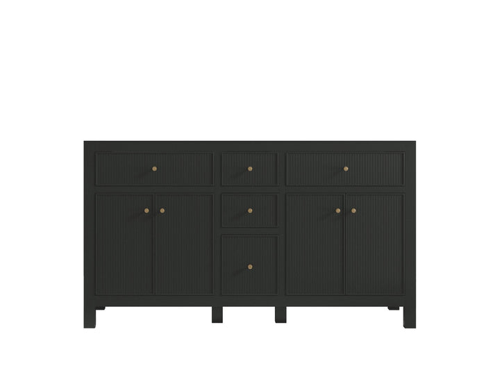 Sonoma 60 in W x 22 in D Free Standing Reeded Double Sink Bathroom Vanity - photo 6