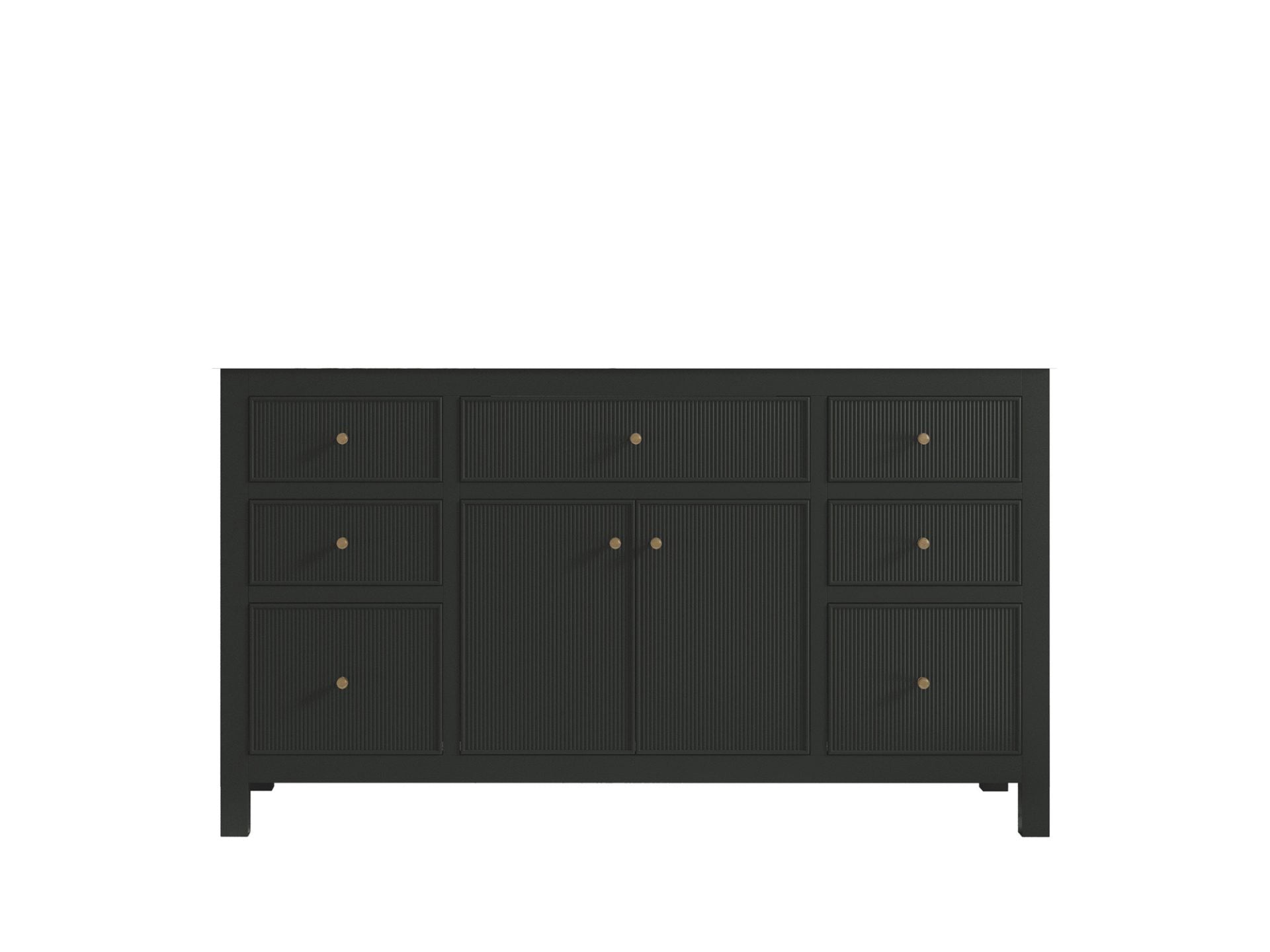 Sonoma 60 in W x 22 in D Free Standing Reeded Single Sink Bathroom Vanity